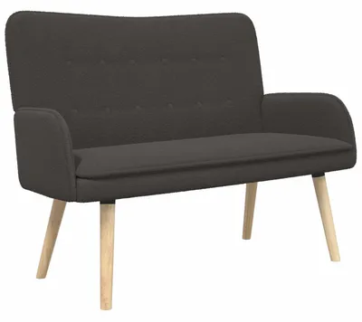 Obrázek produktu pro vidaXL Dvoumístná pohovka, tmavě šedá, 115 x 61 x 87 cm, bouclé