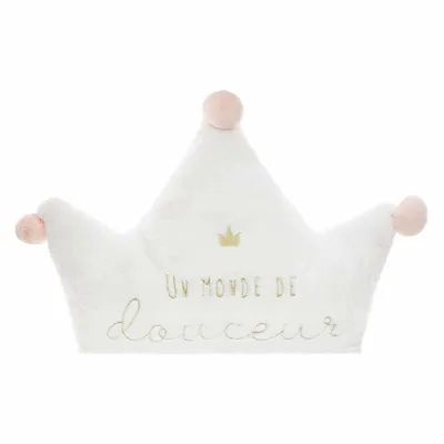 Produktbild von Großes kissen "douceur" prinzessin weiß 76x60cm  - Atmosphera créateur d'intérieur