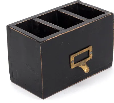 Produktbild von STIFTEHALTER "BOX 18" | Mahagoni, 19x12 cm (BxH) | Stiftebox