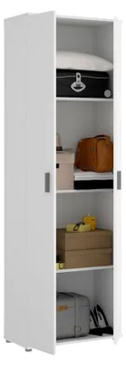 Produktbild von Mehrzweckgarderobe Serro, 61x35h190 cm, Weiß