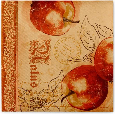 Produktbild von Airlaid Serviette Malus, 40 x 40 cm, 50 Stück - Mank