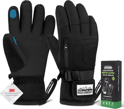 Produktbild von Winterhandschuhe für Damen und Herren – wasserdicht, isolierend, mit Touchscreen-Funktion