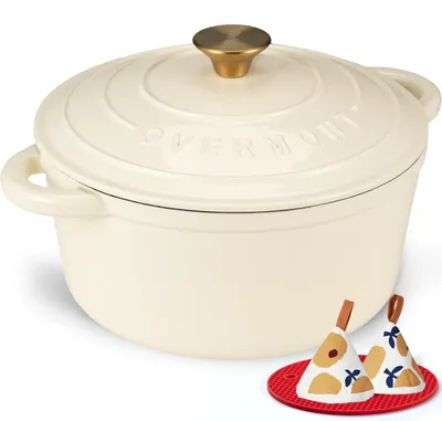 Produktbild von Solidchoice – Emaille-Gusseisen-Bratpfanne mit Deckel, 11 Zoll