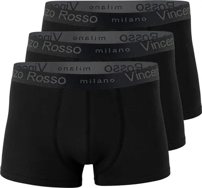 Produktbild von Reslad Boxershorts Herren (12er Pack) Unterhosen Männer Unterwäsche Men | Boxer Retroshorts bequem & pflegeleicht 12 Stück | Schwarz XL