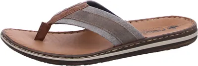 Produktbild von Rieker Herren Pantolette Zehentrenner Zehensteg 21095, Größe:41 EU, Farbe:Grau