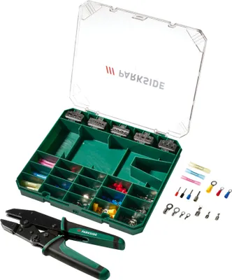 Produktbild von PARKSIDE® 5-in-1 Crimpzangen-Set »PCZS 181 A1«, 181-teilig
