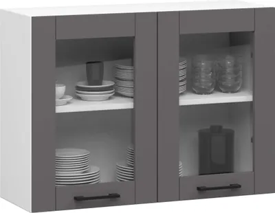 Immagine prodotto di Akord Vetrina Oliwia Bianco/Grigio 30X80X58 Cm