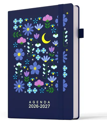 Zdjęcie produktu dla Planer tygodniowy A5, kolor granatowy, na lata 2026-2027, do organizacji