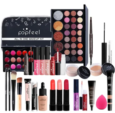 Imagen del producto de Elzusha - Set profesional de maquillaje de 27 piezas para mujeres