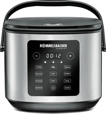 Produktbild von Multi-Reiskocher MRK 950 (edelstahl/schwarz, 860 Watt, 5 Liter)