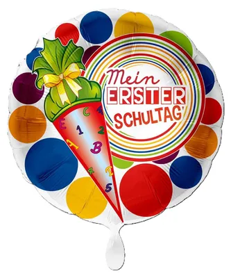 Produktbild von 18"/Ø43cm Folienballon  "Mein erster Schultag"