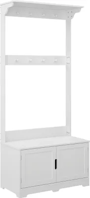 Immagine prodotto di Appendiabiti Vicco Lysa Bianco 80 x 180 cm con 2 porte, Model 50116