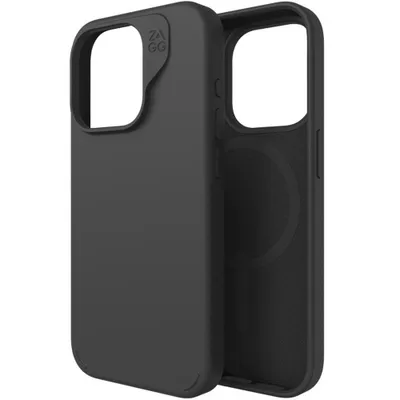 Immagine prodotto di Custodia protettiva Zagg per telefono cellulare con MagSafe per iPhone 15 Pro, nero