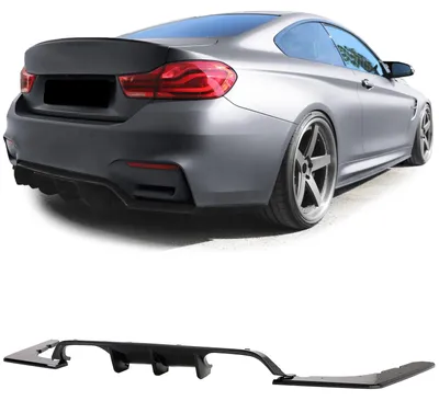 Für BMW M3 F80 / M4 F82 F83 ab 2014- Heckdiffusor Diffusor SCHWARZ GLANZ in der Farbe SCHWARZ von Carparts-Online GmbH