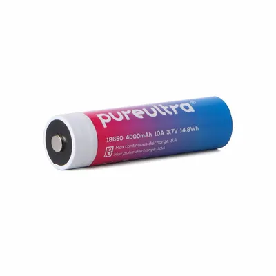 Produktbild von PureUltra 18650 Li-ion Akku – 10A | 4000mAh | 3.7V | wiederaufladbar
