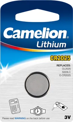 Produktbild von Lithium Knopfzelle Camelion CR2025 1er Blister