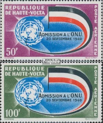 Produktbild von Briefmarken Obervolta 1962 Mi 112-113 (kompl.Ausg.) postfrisch UNO