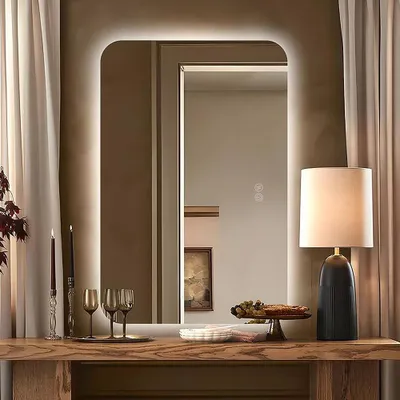 Image de Milton & Oldbrook Miroir mural avec éclairage 80 x 60 cm Budva