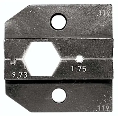 Immagine prodotto di 624 119 3 0 Rennsteig Werkzeuge GmbH Inserto di crimpatura per cavi coassiali RG 213, RG 11 - 1 pezzo