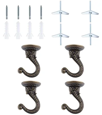 Image de Lot de 4 supports de plafond décoratifs pour plantes