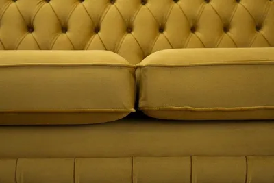 Produktbild von Gelbe Designer Sofa Couch Polster XXL 3 Sitzer Big Sofas Couchen Leder Textil