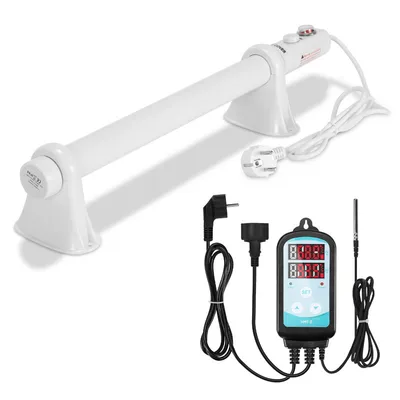 Obrázek produktu pro TolleTour Ohřívač skleníků 55W s 3000W digitálním regulátorem teploty Elektrický tyčový ohřívač bílý pro skleníky Flexibilní instalace
