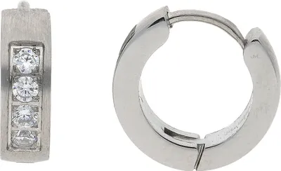 Produktbild von JuwelmaLux Creolen Edelstahl mit synth. Zirkonia JL45-06-0052