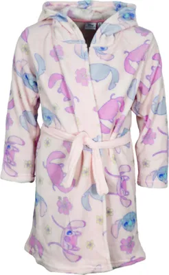 Produktbild von Disney Lilo und Stitch Angel Kinder Coral Bademantel mit Kapuze – Bunt / 98