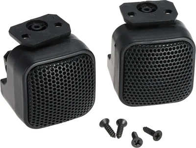 Image de Tweeters pour voiture 500 W, noirs, avec membrane en soie, pour tous les véhicules et camions (2 pièces)