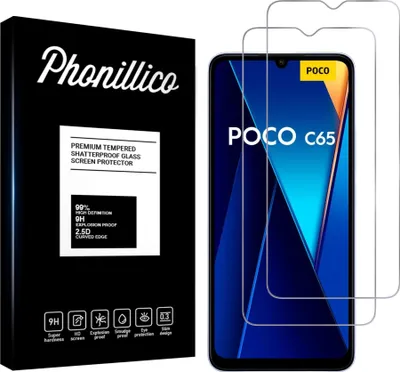 Obrázek produktu pro Tvrzené sklo pro Xiaomi Poco C65 [2 ks] Screen Protector Film Anti-scratch Glass Resistant Phonillico®