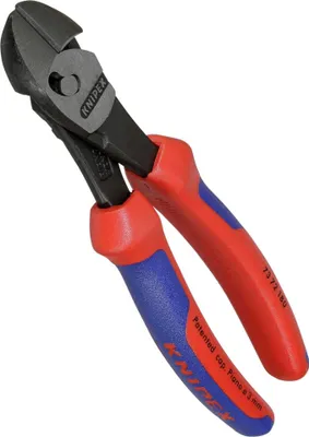Produktbild von Knipex Kraftseitenschneider Länge 180mm schneidet nochmal 50% leichter mit 2K.-Hüllen - 73 72 180