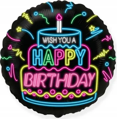 Image de Ballon "Joyeux anniversaire" - 45 cm