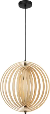 Obrázek produktu pro Závěsné svítidlo Maytoni, černé a dřevěné, Ø 43 cm, Roots, 1xE27, 40 W