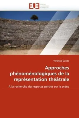 Produktbild von Approches phénoménologiques de la représentation théâtrale
