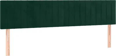 Produktbild von vidaXL Kopfteile Dunkelgrün 160x5x78/88 cm Samt