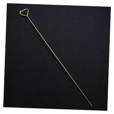 Produktbild von 6-teiliges Set Herzförmige Metall Blumenhalter in Gold für Tischkarten bei Hochzeiten und Partys