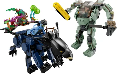 Productafbeelding van LEGO 75571 Avatar: Neytiri en Thanator tegen Quaritch in de MPA