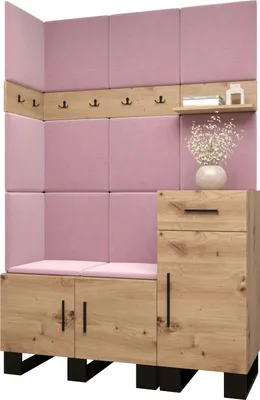 Produktbild von Garderobe ARTIN Set 10 mit gepolsterten Paneelen Industrial Design