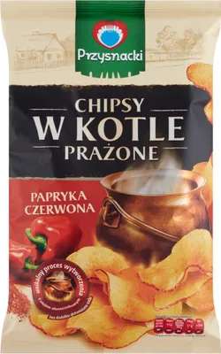 Zdjęcie produktu dla Przysnacki Chipsy W Kotle Prażone Papryka Czerwona 125 G