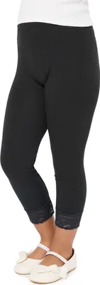 Produktbild von Merry Style Mädchen 3/4 Leggings MS10-293(Schwarz,140 cm)