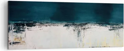 Produktbild von Bild auf Leinwand - Leinwandbild - Einteilig - Abstraktion gerieben schwarz - 140x50cm - Wand Bild - Wanddeko - Wandbilder - Leinwanddruck - Bilder - Wanddekoration - Leinwand bilder - AB140x50-4381