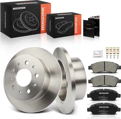 Produktbild von Frankberg 2x Bremsscheiben 4x Bremsbeläge Hinterachse für Citroën Jumper Fiat Ducato Peugeot Boxer