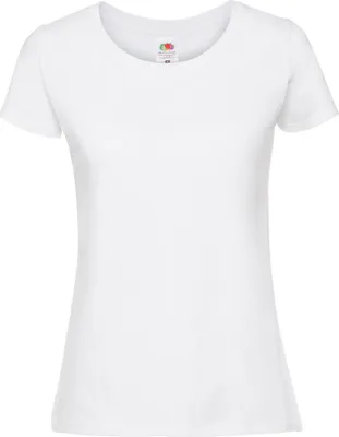 Obrázek produktu pro Dámské tričko Fruit Of The Loom Premium BC3945 (M) (Snow)