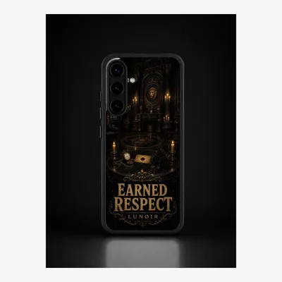 Immagine prodotto di Custodia per Samsung S25, cover protettiva con motivo "Rispetto" – LUNØIR ©