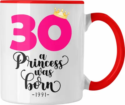 Produktbild von Trendation - 30. Geburtstag Tasse Frau Geschenk 30er Geschenkidee 30 Mutter Frauen Lustig Geschenke (Rot)