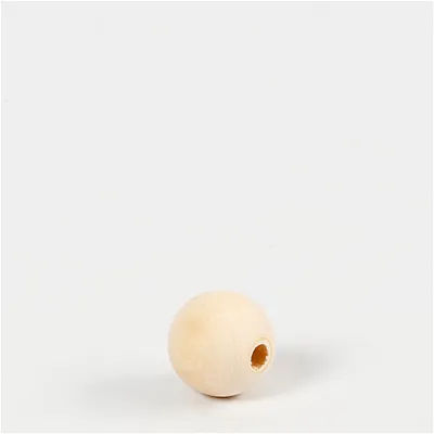 Produktbild von Creativ Company Holzperle, D 15 mm, Lochgröße 3 mm, 20 Stück 1 Box