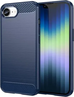 Obrázok produktu pre Puzdro pre Apple iPhone 16e - Zadný kryt Phonesta Carbon Silikónový - Modrá