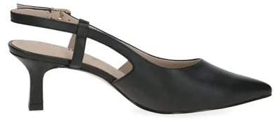 Produktbild von Caprice Damen Slingpumps Leder Pumps Slingback spitze Form 9-29601-44, Größe:37.5 EU, Farbe:Schwarz