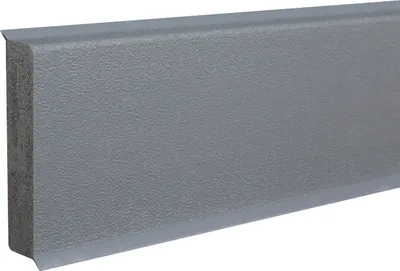 Produktbild von Sockelleiste Kunststoff 12 x 60 x 2500 mm Grau PVC Hartschaum Fußleiste Durchgefärbte Weichlippe by PROVISTON 2.5 Meter | 1 Stück