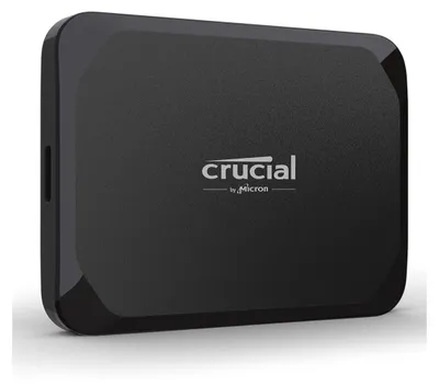 Produktbild von Crucial X9 1TB Externe SSD Festplatte, bis zu 1050MB/s, kompatibel mit PC, Mac und Spielekonsolen, Portable Solid State Drive, USB-C 3.2 - CT1000X9SSD902